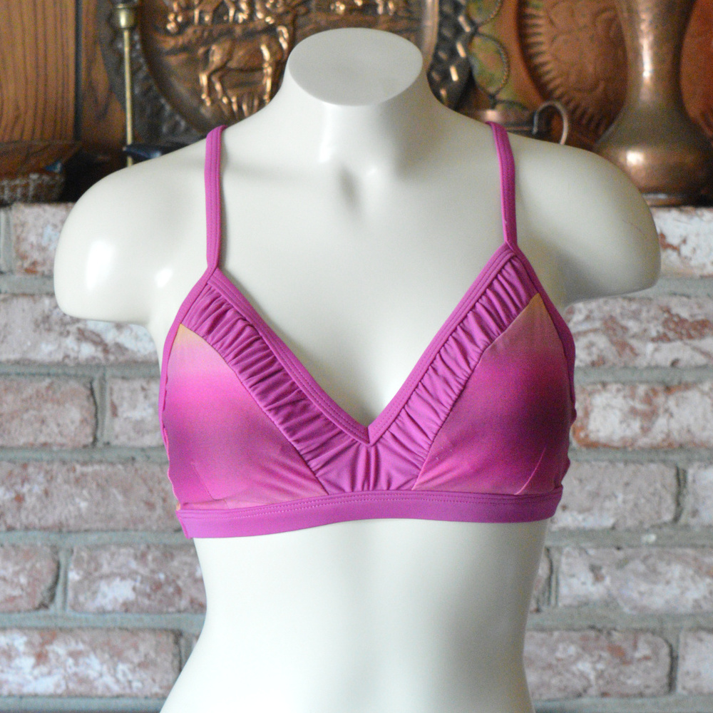 Patagonia Padded Bikini Top USA Made Swim Summer Spring Western